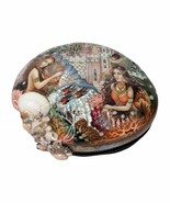 Khouli Hand Painted One of a Kind Russian Lacquer Box &quot;Memaids&quot; by Kovaleva - €770,53 EUR