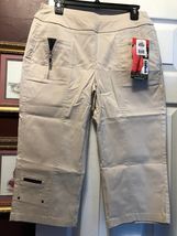 NWT Ladies JAMIE SADOCK SAND KHAKI SKINNYLICIOUS 18.5" CAPRIS - 10 $115 image 2