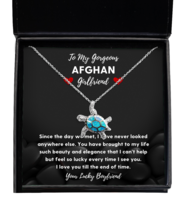 Afghan Girlfriend Necklace Gifts - Turtle Pendant Jewelry Valentines Day  - £39.27 GBP