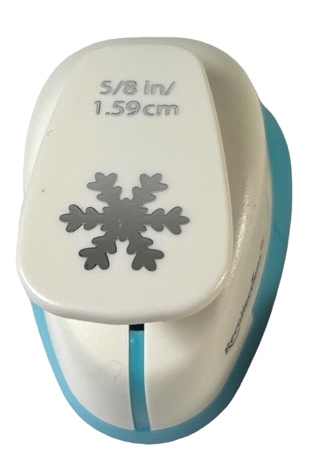 Snowflake Paper Punch Craft Winter Christmas Holiday 5/8&quot; Recollections - $4.50