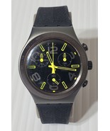 Swatch Irony Swiss Chronograph Watch SR936SW - ALL BLACK - New Battery 40mm - $84.00