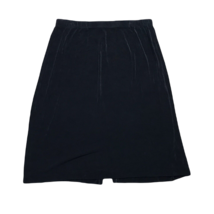 Kiara Pull On Vintage Slinky Skirt ~  Sz 1X ~ Below Knee ~ Black ~ Stret... - £16.48 GBP