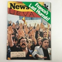 VTG Newsweek Magazine October 13 1975 Franco&#39;s Last Hurrah Spanish Rally - £9.67 GBP