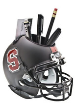 Stanford Cardinal (Black) NCAA Football Schutt Mini Helmet Desk Caddy - £19.94 GBP