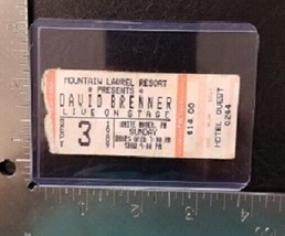 DAVID BRENNER - VINTAGE SEPT 3, 1989 STAND UP COMIC CONCERT TICKET STUB - $10.00