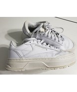 Reebok Club C Double Geo Triple White Women&#39;s Size 8.5 Sneakers White H6... - $40.62 CAD