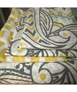 Pottery Barn  Ana Paisley 4pc F/Q Duvet Cover  Wht, Gray, Aqua, Yell  Pr... - $136.20 CAD