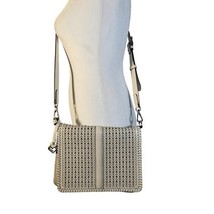 Brighton Ferrara Odette Flap Bag Crossbody Handbag Cream #F973297 Leather - $275.99