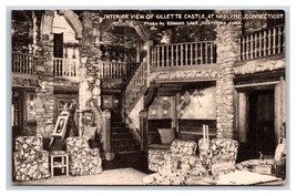 Interior View Gillette Castle Hadlyme Connecticut CT UNP DB Postcard U4 - £7.29 GBP