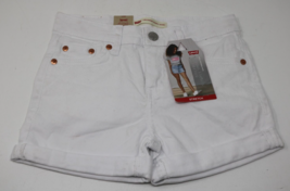 Levi&#39;s Girlfriend Shorty Short Women&#39;s Denim Shorts WHITE Size 8 Regular... - $24.26