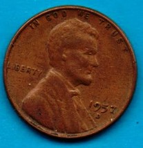 1957 D Lincoln Wheat Penny- Circulated Strong Features - $4.99