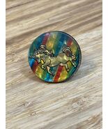 Vintage Rainbow Unicorn Holographic Lapel Pin Pinback LGBTQ Retro 80s KG - $9.89