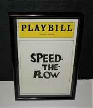 PLAYBILL 1988 &quot;Speed the Plow&quot; Framed Royale Theatre Program Magazine - £15.94 GBP