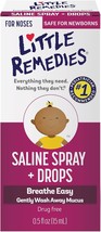Little Remedies Saline Spray/Drops | 0.5 oz | Pack of 1 | For Noses to Breathe E - £15.18 GBP