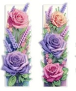 2 Unique Bookmarks Diamond Jewel Art COMPLETED - $56.53 MXN