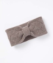 C.C® Earth Gray Sequin Knot-Back Ear Warmer One Size - £13.09 GBP