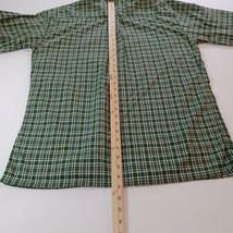 Cassini RN#16574 Men's Green Plsid Cotton Button-Down Collar Shirt Long Sleeve L image 8