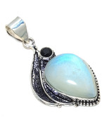 Triplet Fire Opal And Spinel Gemstone Handmade Ethnic Jewelry Pendant 2.17"  - $11.99