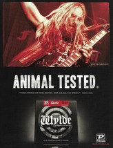 Black Label Society Zakk Wylde Signature Dunlop Icon guitar strings ad print 2B - £3.09 GBP