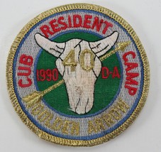 Vintage 1990 D-A Cub Resident Camp Golden Arrow 40th Boy Scouts BSA Camp Patch - £9.19 GBP
