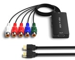Component To Hdmi Converter, Ypbpr/Rgb+R/L To Hdmi Converter Adapter, Su... - £32.12 GBP