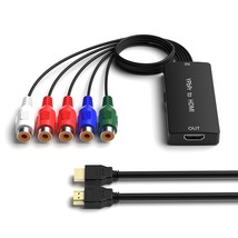 Component To Hdmi Converter, Ypbpr/Rgb+R/L To Hdmi Converter Adapter, Su... - £31.46 GBP