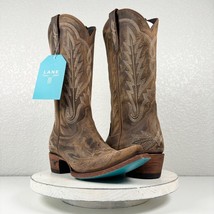 Lane LEXINGTON Brown Cowboy Boots Womens 9 Leather Western Style Tall Sn... - $217.80