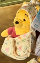 Disney Parks Baby Winnie the Pooh in a Hoodie Pouch Blanket Plush Doll NEW image 1