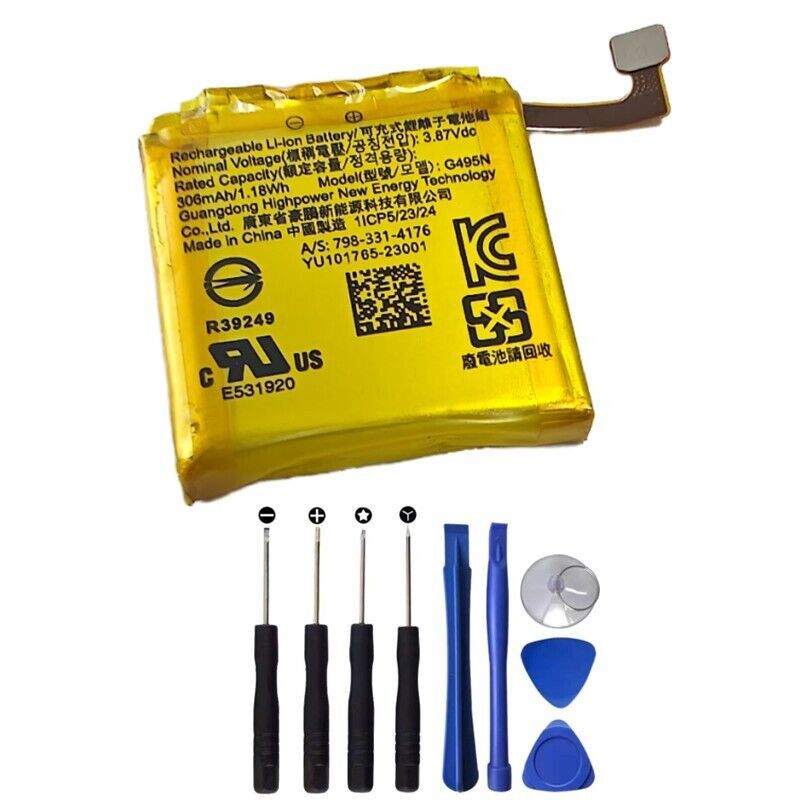 G495N NEW Rechargeable Li-ion Battery 306mAh 3.87V For Google Pixel Watch 2