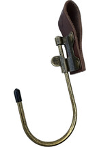 Vintage Leather Belt Loop &amp; Metal Float Tool Hook Trowel Cordless Drill Hanger - £7.76 GBP