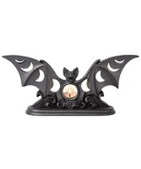 Alchemy Gothic V112- Lunaeca Tea Light Holder Candle Halloween Wicken Wi... - $36.70