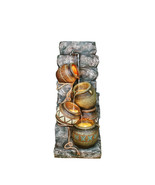 Tall Polyresin Fountain: LED Lights, Pitcher Design - $14,127.12 MXN