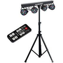 Mu-L31A Complete Professional 4-Par 4-In-1 Stage Led Lights Dj Band Dmx ... - $366.99