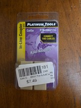 Platinum Tools 106211C CAT5e RJ45 In-line Coupler, 2 Piece - $6.95