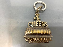 Copper Promo Keyring 4 Queens Keychain Hotel C ASIN O Porte-Clés Las Vegas Nevada - £3.37 GBP