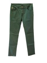 LOIS DENIM Mens Straight Fit Jeans Solid Green Size 33/34 - £52.40 GBP