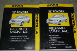 2003 Toyota Corolla Service Shop Repair Workshop Manual Set OEM - £112.09 GBP