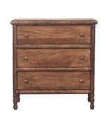 Bamboo Carved 3-Drawer Chest - $14,044.93 MXN