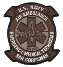 4.38&quot; Navy Sar Rearch And Rescue Corpsman Emt Embroidered Patch - £27.43 GBP