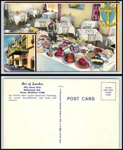 CALIFORNIA Postcard - Hollywood, A Bit Of Sweden Restaurant &quot;2&quot; R19 - £3.08 GBP