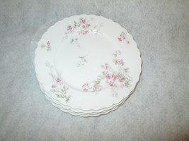 Antique (4) Theodore Haviland Limoges France Porcelain Salad Dish  Floral - $32.00