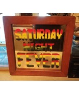 Vintage Saturday Night Fever 1977 Carnival Mirror 14 1/4&quot;x 14 1/4&quot; - £64.08 GBP