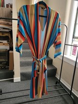 Fabulous Vintage 1960s RCA Robe Corporation of America Kabuki Coat Striped - £63.11 GBP