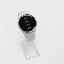 Garmin Venu 2S Watch Silver Stainless Steel with Gray Band 010-02429-02 image 2