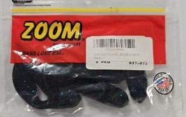 Zoom 037-072 Black Blue Super Chunk Jr. 2&quot; Jig Trailer Soft Plastic Lure... - $7.91