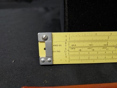 Pickett Model N902-ES Metal Slide Rule Simplex Trig with Leather Case Sheath Item image 2