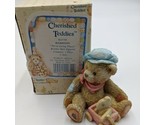 Enesco Cherished Teddies 911739 Harrison We&#39;re Going Places 1992 Figurine - £7.82 GBP