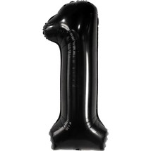 , Black 1 Balloon For First Birthday - 40 Inch, One Happy Dude Birthday ... - £11.38 GBP