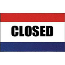Store Shop Closed Signage Banner Poly 3X5 Foot Flag - £5.93 GBP