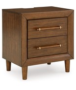 Lyncott - Brown - Two Drawer Night Stand - $192.00